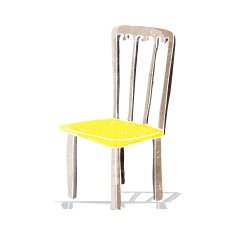 cartoon old chair N4