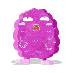 funny cartoon monster N17