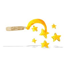 cartoon magic druid's sickle