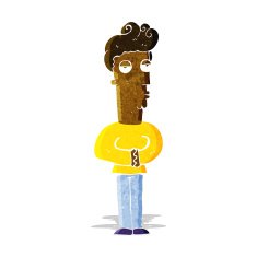 cartoon jaded man N3