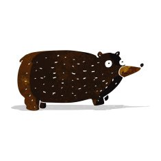 funny cartoon bear N22