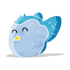 Cartoon Bird N131