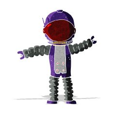 Cartoon Astronaut N37