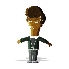 cartoon bored man N10