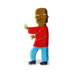 cartoon tough man N4