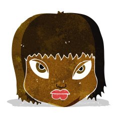 cartoon annoyed face N3