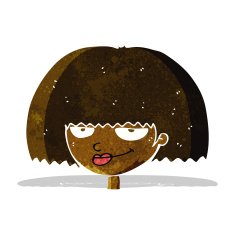 cartoon mean female face N2