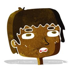 cartoon unhappy face N3