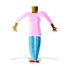 cartoon female body (add photos or mix and match cartoons) N38