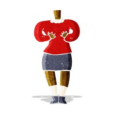 cartoon female body (add photos or mix and match cartoons) N40