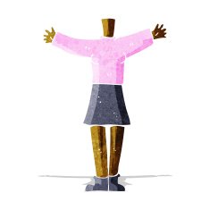cartoon female body (add photos or mix and match cartoons) N41