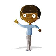 cartoon staring boy N4