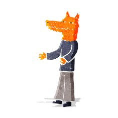 cartoon fox man N3