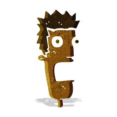 cartoon shocked man's face N2