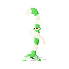 Cartoon Dancing Christmas Candy Cane N4