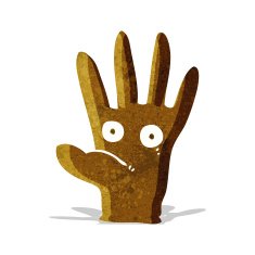 cartoon hand with eyes N2