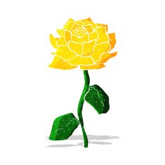 Yellow Rose Cartoon N2