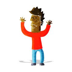 cartoon stressed man N20
