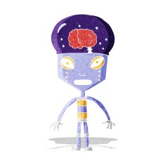 cartoon weird robot N3