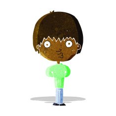 cartoon whistling boy N7