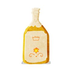cartoon drinks bottle