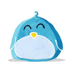 funny cartoon bird N52
