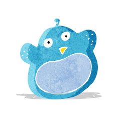 cartoon fat bird N3