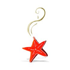 cartoon magic star necklace N2