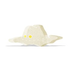 cartoon old australian hat N2