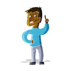 cartoon boy with idea N31