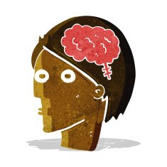 cartoon head with brain symbol N6