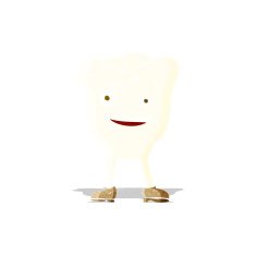 cartoon happy tooth character