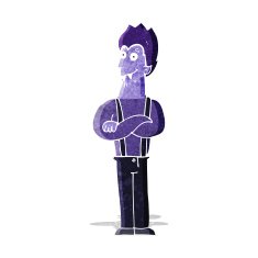 cartoon happy vampire N6