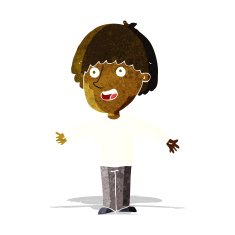 cartoon happy man N80