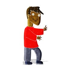 cartoon happy man N81