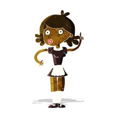 cartoon surprised maid N2