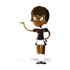 Cartoon Waitress N11