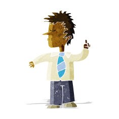 cartoon man making his point N2