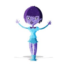 Cartoon Vampire Girl N47