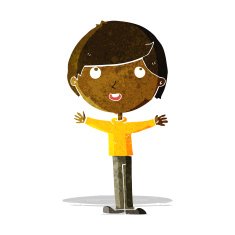 cartoon happy boy N47