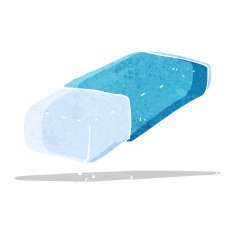 Cartoon Pencil Eraser N3