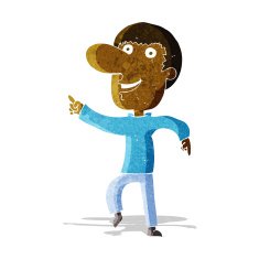 cartoon happy man dancing N7