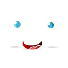cartoon staring face N3