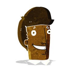 cartoon happy man N84