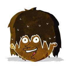 cartoon happy man N85