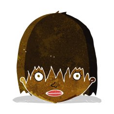 cartoon staring woman N6