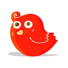 funny cartoon bird N53