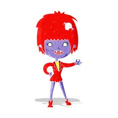 Cartoon Vampire Girl N48