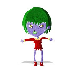 Cartoon Vampire Girl N49