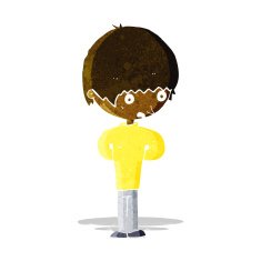 cartoon nervous boy N3